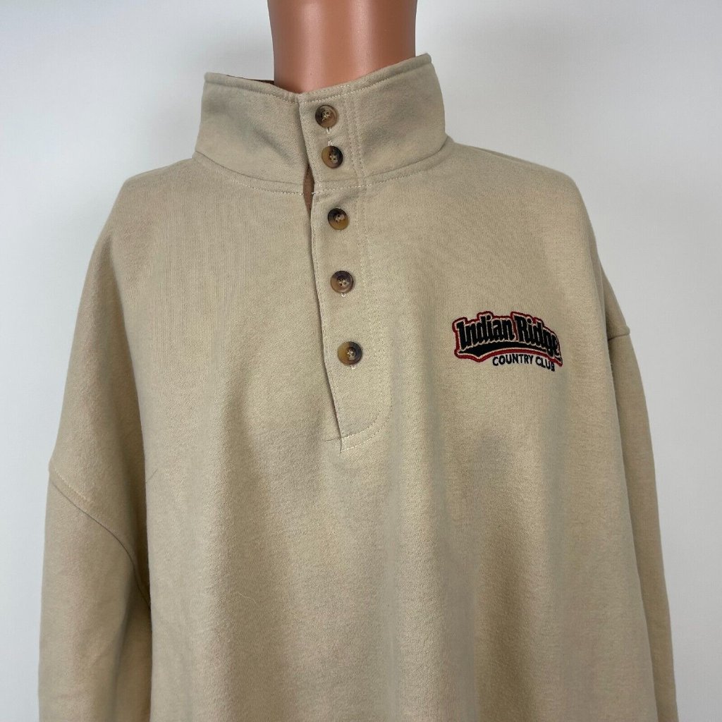 New Indian Ridge Golf Course Embroidered Henley Sweatshirt Pga Us Open Size 2xl